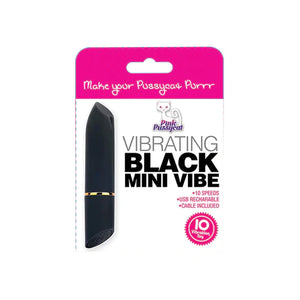 Pink Pussycat Vibrating Mini - Black