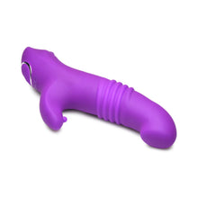 Load image into Gallery viewer, Gossip Blaster 7X Thrusting Silicone Rabbit Vibrator Violet
