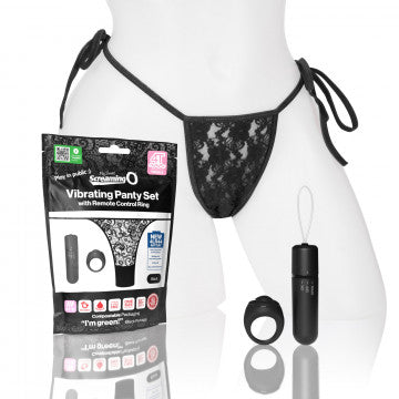 Vibrating Panty Set - Black