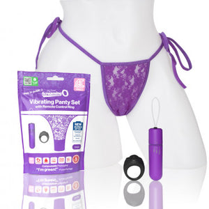 Vibrating Panty Set - Purple