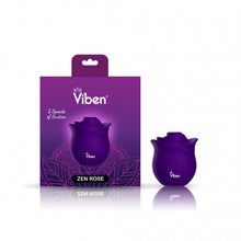 Load image into Gallery viewer, Zen Rose - Violet - Handheld Rose Clitoral and Nipple Stimulator
