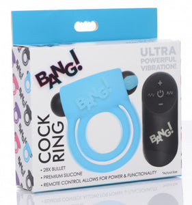 Bang - Silicone Cockring and Bullet With Remote Control