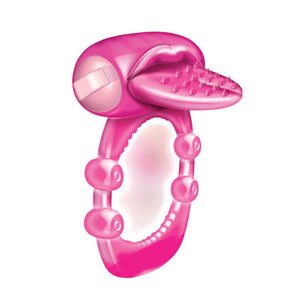 Pierced or Nubby Tongue Cock Ring